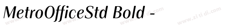 MetroOfficeStd Bold字字体转换 MetroOfficeStd Bold字字体转换